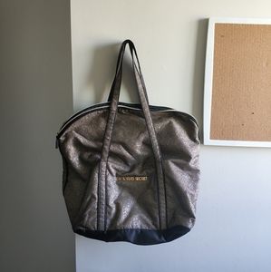 Golden Victoria's Secret bag